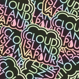 Holographic Sticker - CLOUD ISLAND VAPOUR